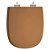 Tampa de Vaso Sanitário Poliéster Soft Close Dona Beja Caramelo para vaso Santa Clara - Imagem 6