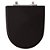 Tampa de Vaso Sanitário Poliéster Mondiale Preto para vaso Celite - Imagem 1