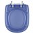 Tampa de Vaso Sanitário Poliéster Sabatini Azul Transparente para vaso Icasa - Imagem 1