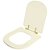 Tampa de Vaso Sanitário Poliéster Vogue Plus Creme Com Ferragem Dourada - Imagem 7