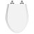 Tampa de Vaso Laqueado Soft Close Oval Alongado Branco para bacia Aqualiv - Imagem 1