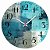 Relógio de Parede Abstrato Azul Moderno - Imagem 1