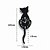 Relógio de Parede Gato Preto com Pêndulo – Decoração Criativa e Funcional em Acrílico UV - Imagem 4