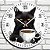 Relógio de Parede Gato Preto com Café - Imagem 2
