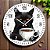 Relógio de Parede Gato Preto com Café - Imagem 3