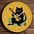 Relógio de Parede Gato Preto Tocando Violão - Imagem 3