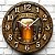 Relógio de Parede Cerveja Terapia com Garrafas - Imagem 2