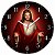 Relógio de Parede Cristo Vermelho - Imagem 1