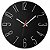 Relógio de Parede Minimalista Preto - Imagem 1
