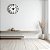 Relógio de Parede Minimalista Branco Recorte Minimalista Preto - Imagem 5