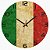 Relógio de Parede Países Bandeira Itália - Imagem 1