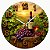 Relógio de Parede Vinho Barril e Taça com Sol - Imagem 1