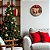 Relógio de Parede Datas Festivas Natal Papai Noel Árvore de Presentes - Imagem 5