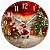 Relógio de Parede Datas Festivas Natal Papai Noel Árvore de Presentes - Imagem 1