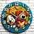 Relógio de Parede Infantil Cachorrinhos - Imagem 2