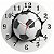 Relógio de Parede Esportes Futebol Bola Clássica Furando Parede - Imagem 1