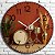 Relógio de Parede Música Bateria Decorativa Tambor Dourado - Imagem 2