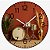 Relógio de Parede Música Bateria Decorativa Tambor Dourado - Imagem 1