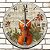 Relógio de Parede Música Violoncello Floral Partitura - Imagem 2