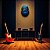 Relógio de Parede Música Guitarra Azul - Imagem 3