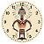 Relógio de Parede Arte Tribal Africana - Imagem 1