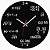 Relógio de Parede Matemática Equações Avançadas Lousa Preta - Imagem 1