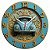Relógio de Parede Veículos Carro Fusca Azul - Imagem 1