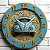 Relógio de Parede Veículos Carro Fusca Azul - Imagem 2