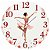 Relógio de Parede Dança Bailarina Flores - Imagem 1