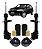 Par Amortecedor Dianteiro+ Kit Completo (coifa/batente/coxim) Palio Fire/siena - Imagem 1