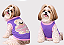 Roupa Pet Moletom Premium Lilas Ursinha Gaby Moda Pet - Atacado - Imagem 1