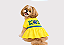 Vestido Pet Copa Brasil Amarelo Premium Gaby Moda Pet - Venda Atacado - Imagem 1