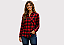Camisa Xadrez Vermelha Flanelada Premium – Linha Combinando Tutor & Pet Atacado - Imagem 1