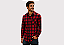 Camisa Masculina Xadrez Vermelha Flanelada Premium – Linha Combinando Tutor & Pet Atacado - Imagem 1