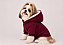 Roupa de Inverno Moletom para Cachorro com Capuz | Casaco Pet |Touca Peluciada Quente Bordo Atacado - Imagem 2
