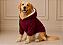 Roupa de Inverno Moletom para Cachorro com Capuz | Casaco Pet |Touca Peluciada Quente Bordo Atacado - Imagem 1