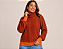 BLUSA TRICOT GOLA ALTA TERRACOTA TAL MÃE - ATACADO - Imagem 1