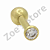 Ponto de luz prata dourado 1.75mm - Imagem 1