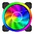 KIT COM 3 FANS 120X25MM T-TGF513 RGB PRETO - Imagem 7