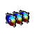 Kit com 3 fans Lian Li Bora Digital Prata ARGB BR DIGITAL-3R S - Imagem 4