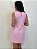 Vestido em linho curto Rosa - V1109 - Imagem 7