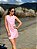 Vestido em linho curto Rosa - V1109 - Imagem 4