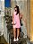 Vestido em linho curto Rosa - V1109 - Imagem 1