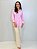 Camisa Tricoline 100% Algodão Rosa - B1110 - Imagem 6