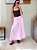 Saia Midi em Tricoline com Bainha Larga e Bolso - ROSA - Imagem 1