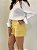 Shorts de Linho Premium Amarelo - S1106 - Imagem 3