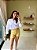 Shorts de Linho Premium Amarelo - S1106 - Imagem 1