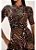 Vestido Midi de Viscolycra Estampa Paisley Preto Polyane Lekazis - Imagem 4