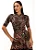 Vestido Midi de Viscolycra Estampa Paisley Preto Polyane Lekazis - Imagem 1