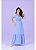 VESTIDO SUPER MIDI COM VIÉS NO DECOTE AZUL HADAZA - Imagem 1